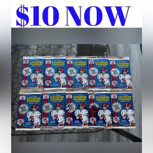 10 PACKS 1991 CFL Canadian Football Card Pack
